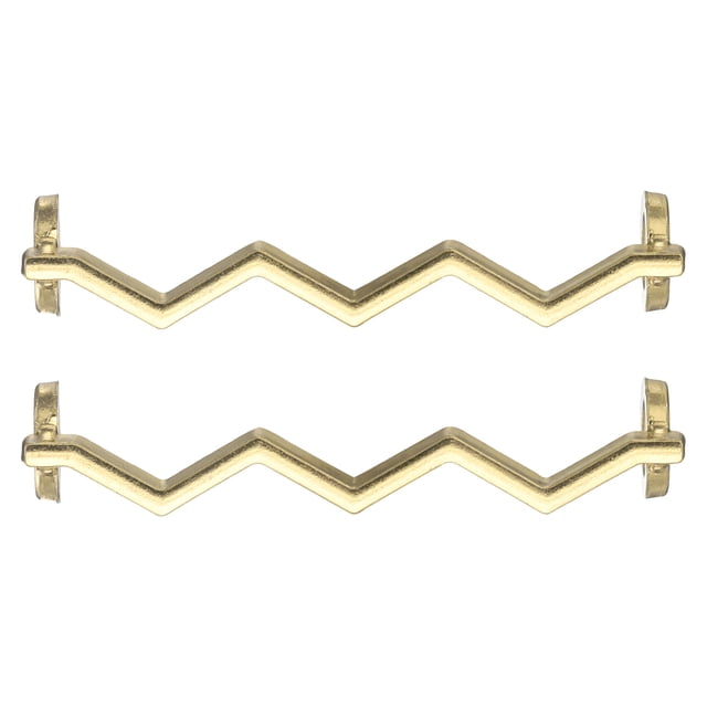 2 Pcs Encanto para Agujetas para Zapatillas, Broches Decorativos para Agujetas para Zapatos Casual de Mujeres, Dorado (Forma de Onda)