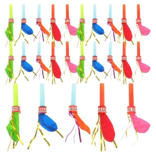 100 piezas de globos para fiestas, matracas, silbatos, suministros para fiestas infantiles, juguetes para niños