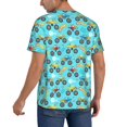 thumbnail image 2 of Hirioo Cartoon Monster Truck for Men's Baseball T-shirt Shirts Short Sleeve Casual Summer Button Stretch T Shirts,Size S-4XL-4X-Large, 2 of 7