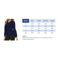 thumbnail image 5 of Mofiz Womens Long Sleeve Golf Polo Shirts Lightweight Quick Dry Moisture Wicking Athletic Tennis Sports Tops 3-Button Royal blue 2XL, 5 of 8