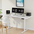 Homall Electric Height Adjustable Standing Desk, Large 63 inch Sit