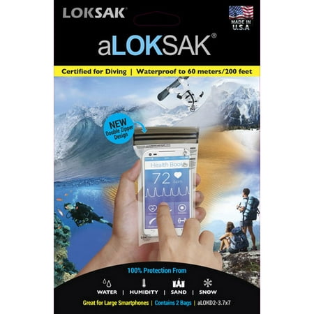 Aloksak Waterproof Bags - Loksak Aloksak 3x7 inch Storage Bag (2pack)