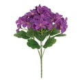 thumbnail image 2 of 1 Bunch Artificial Hydrangea Bouquet, Real touch Fake Flower for Home Table Centerpiece, Wedding Decor Festival Bouquet, Uv Resistant Silk Plant (Purple), 2 of 9