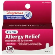 Wal-Dryl Allergy Dye Free / Diphenhydramine HCl / TABLET, FILM COATED