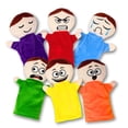 thumbnail image 1 of Hand Puppets 4E's Novelty Feeling para niños con 6 emociones, paquete de 6, 1 of 8