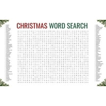 Bwiyojiz Home Decor Christmas Decorations Large Words Search Decoration Event Funs Interactive Experience Poster for The Family, Gifts for Sisters, White