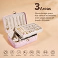 thumbnail image 3 of Casegrace Marble - Pattern PU Leather Jewelry Box, 2-Layer Storage with Removable Jewelry Tray,Organizer for Women Necklaces, Earrings, Rings, Home Countertop Decorative Storage Gift Case, 3 of 9