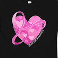 thumbnail image 4 of Inktastic Breast Cancer Awareness Pink Ribbon Around Heart Boys or Girls Baby T-Shirt, 4 of 5