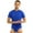 99#Blue, variant on Dwaogom Men Short Sleeve Bodysuit Pajama Bodysuit One Piece Pajamas Rompers Basic Onesie