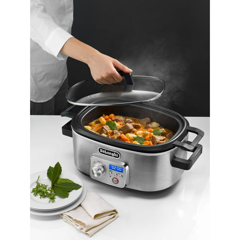 DeLonghi Livenza Slow Cooker With Stovetop-Safe Pot 