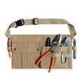 thumbnail image 1 of Canvas Tool Belt with Multiple Pockets Adjustable Waist Strap for Electrician Tool Storage Accessory Handyman Carpenter, 1 of 8
