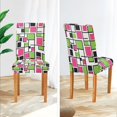 thumbnail image 3 of Yayeee 2 Pack Dining Chair Covers Stretch Parson Chairs Slipcovers Seat Protector, Abstract Geometric, 3 of 6