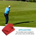 thumbnail image 5 of Uxcell 16"x16" Golf Towels Tri Fold Waffle Pattern Towels Soft Fiber with D Clip Red 2 Pack, 5 of 6