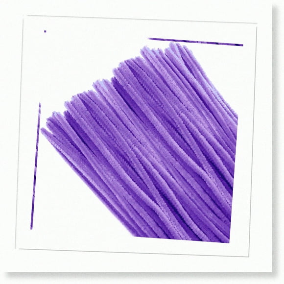 Chenille Creations 100pcs Light Purple Pipe Cleaners - 6mm x 12 Inch Stems for Art DIYs and Decorations