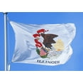 thumbnail image 5 of Allied Flag 2 x 3 FT Nylon Illinois State Flag - Made in USA, 5 of 6