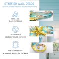 thumbnail image 4 of Decoración de pared con forma de estrella de mar de metal POXOHO, 30 cm, azul, 4 of 7