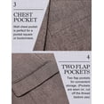thumbnail image 5 of COOFANDY Men's Linen Blazer Casual Lightweight Two Button Sport Coats Formal Business Suit Jacket Unlined Blazer, 5 of 6