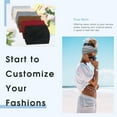 thumbnail image 3 of ZHUYING Wide Headbands for Women, 7'' Extra Large Turban Headband Boho Hairband Hair Twisted Knot Accessories, 6 Pack, 3 of 6