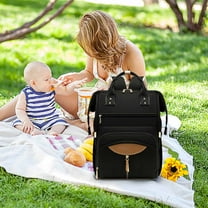 Newborn Diaper Bag Backpack, Multi-Functional Travel Bag with 14 Pockets, Large Capacity Organizer for Bottles, Wipes, Diapers, and Baby Essentials, Waterproof, Stroller-Compatible