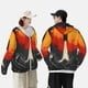 thumbnail image 4 of Fotbe Retro Space Rocket Launch Chaqueta con Protección Solar UPF 50+ para Hombre y Mujer, Camisa con Capucha y Bolsillos-X-Large, 4 of 7