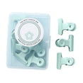 thumbnail image 2 of HILABEE 8 Pieces Small Bull Clips Mini Metal Binder for Planner Pages Bags Documents Green, 2 of 9