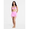 thumbnail image 2 of Time and Tru Women's and Women's Plus Ribbed Swim Skirt, Sizes XS-3X, 2 of 5