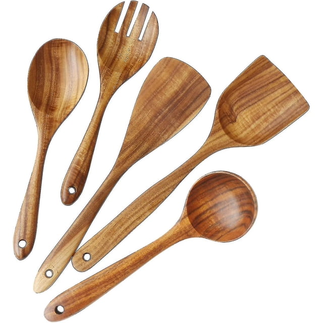 Cucharas de madera YONGSHENG utensilios de cocina 5 Piezas