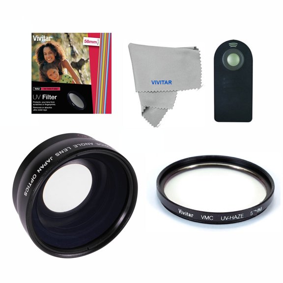 58MM FISHEYE Macro Lens  UV FILTER  REMOTE For Canon REBEL T3 T4 T5 20D 40D 70D