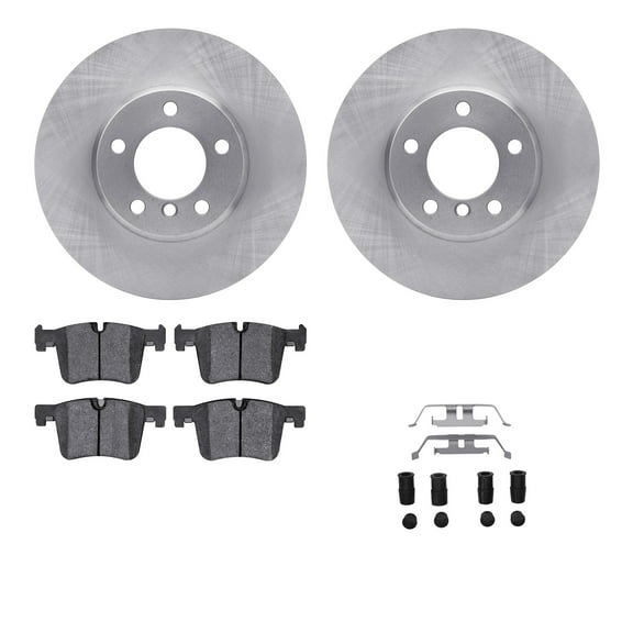 Dynamic Friction Company Front Brake Rotors with 5000 Advanced Brake Pads includes Hardware 6512-31469
