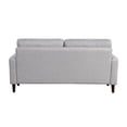 thumbnail image 5 of Lifestyle Solutions Luna Modern Loveseat, Gray Fabric, 5 of 9