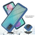 thumbnail image 3 of Case for Samsung Galaxy A51 with Built-in Screen Protector, Hybrid Rugged Full Body Drop Protection Shockproof Anti-Scratch Transparent Clear PC Back Phone Cover, Blue, 3 of 6