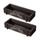 thumbnail image 3 of Macetero de madera multifuncional rectangular, contenedor de plantas para decoración del hogar, caja de madera para decoración de interiores de estilo Negro, 3 of 8