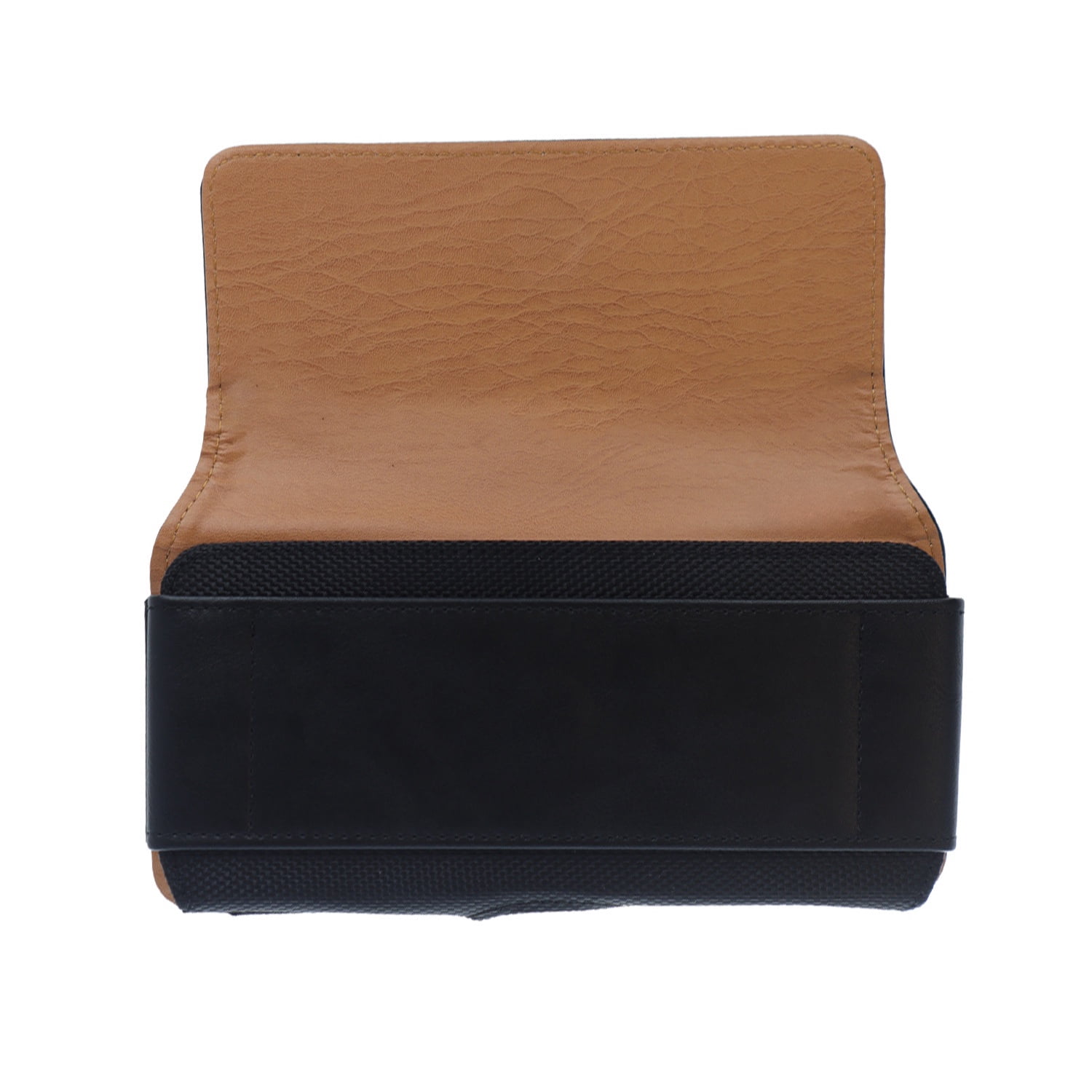 EVO 6 Inch Horizontal Textured Leather Phone Pouch - Black