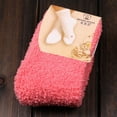 thumbnail image 2 of Chaussettes Rouges pour Femmes et Filles, Chaussettes de Sol Douces et Chaudes pour l'Hiver, Couleur Unie, 2 of 2