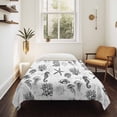thumbnail image 4 of Gray Coastal Tapestry for Bedroom Wall Hanging Tapestry, Retro Nautical Starfish Coral Jellyfish Ceiling Backdrop Tapestries Poster Blanket Wall Decor for Teens Room Living Room Dorm 55" x 73", 4 of 8