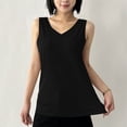 thumbnail image 7 of BRGZLK Tank Top For Women V Neck Ribbed Wide Shoulder Sleeveless Casual Breathable Comfortable Active Summer Daily Wear Layering, 7 of 7