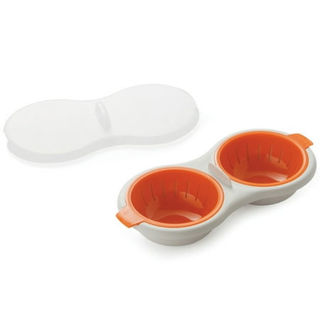 

Draining Egg Boiler Set Double Layer Microwave Egg Poacher Breakfast Egg Cooker