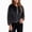 Black, variant on Iyufng Faux Fur Cropped Jackets for Women Long Sleeve Short Coat with Button Decor