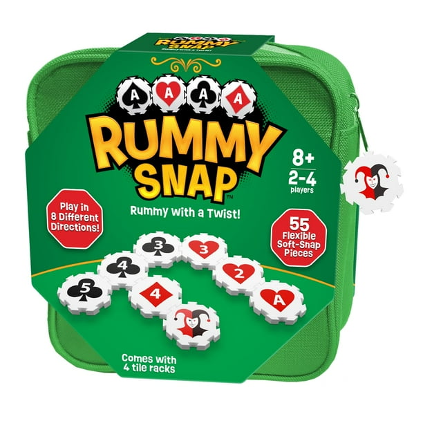 Juego de estrategia Rummy Snap para adultos y niños de 8 a 4 jugadores