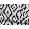 thumbnail image 5 of oneOone Rayon Black Fabric Ikat Dress Material Fabric Print Fabric By The Yard 56 Inch Wide, 5 of 8