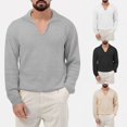 thumbnail image 4 of Mens Long Sleeve Waffle Thermal Shirt Shirts Crew Neck Layering Color New Top, 4 of 8