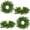 4, variant on Guvpev 13.5 Inch Norfolk Pine Wreath Candle Rings, 4 Pcs Realistic Soft and Full Mini Christmas Wreath Table Centerpieces Candle Wreaths for Pillar Candles Cedar Small Wreaths for Cabinets