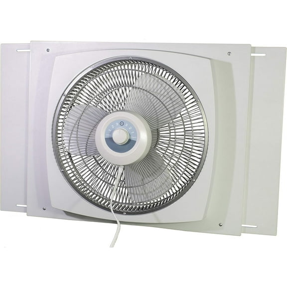 9155 16" Window Fan – White, 3-Speed Adjustable, Compact Design for Home, Bedroom, Office, Quiet Air Circulation