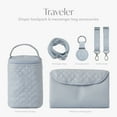 thumbnail image 4 of Hannah & Sophia Traveler 4pc Diaper Bag Set, Moonmist Blue, 4 of 11