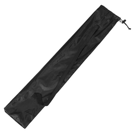Raindrops Black Nylon Hiking Poles Carry Bag Large Capacity Trekking Pole Storage Case Portable Outdoor Walking Stick Holder Organizer
