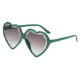 thumbnail image 4 of Gafas de terre en apariencia de Lente Plana Colorida Marco Plástico para Pesca Viaje Verde claro BLESIY Gafas de sol en forma de corazón, 4 of 6