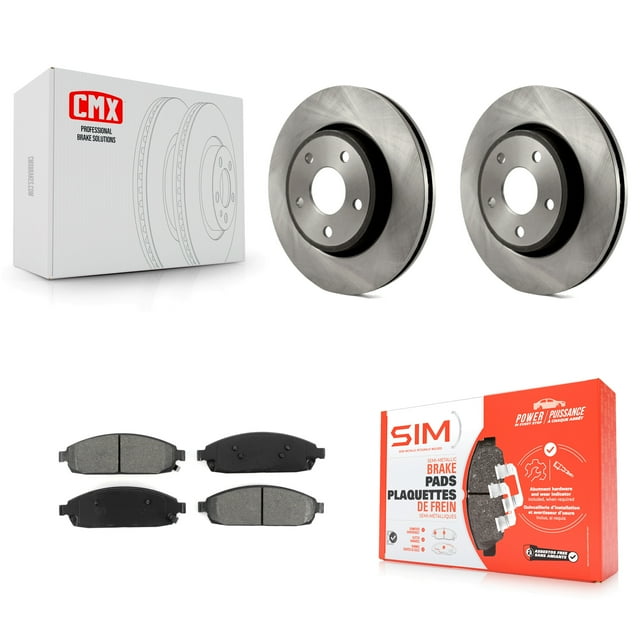 Transit Auto Front Disc Brake Rotors and Semi-Metallic Pads Kit for Car Jeep Grand Cherokee Commander K8S-100225