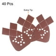 thumbnail image 3 of Unique Bargains 40 Packs 3000 Grits 12 Holes Hook & Loop Sandpapers Triangular Sanding Pads Sheets with Extra Tips, 3 of 6