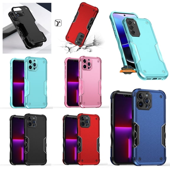 Case for Apple iPhone 17E /16E Slim Tough Shockproof Hybrid Heavy Duty 2in1 Dual Layer TPU Bumper Rugged Rubber Defend Armor, XPM Phone Cover fit Apple iPhone 17E /iPhone 16E [Blue]