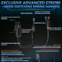 Lights Motorcycle LED Driving Fog Lights 120W 18000LM 6 Lighting Modes LED Auxiliary Lights With Wiring Harness Kit And Mounting Brackets Compatible With Tractor Truck ATV UTV SUV